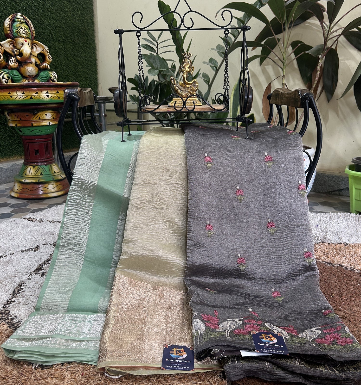 Banarasi Crushed Silk Sarees