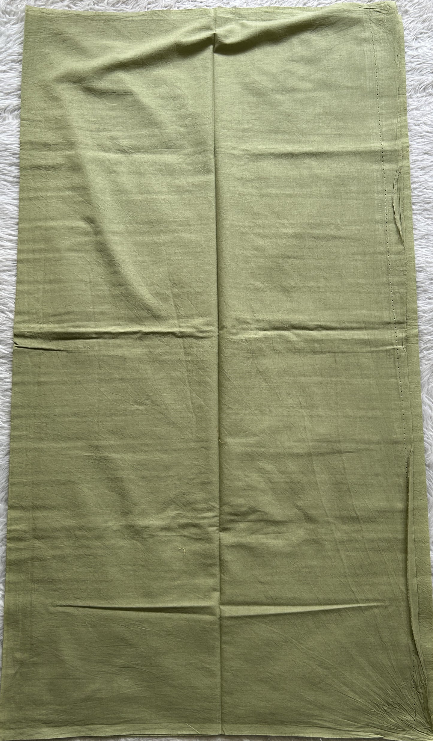 Tussar Silk Dress Material Light Green Colored Complemented with a Borderless. - Sampradaya Designer Studio