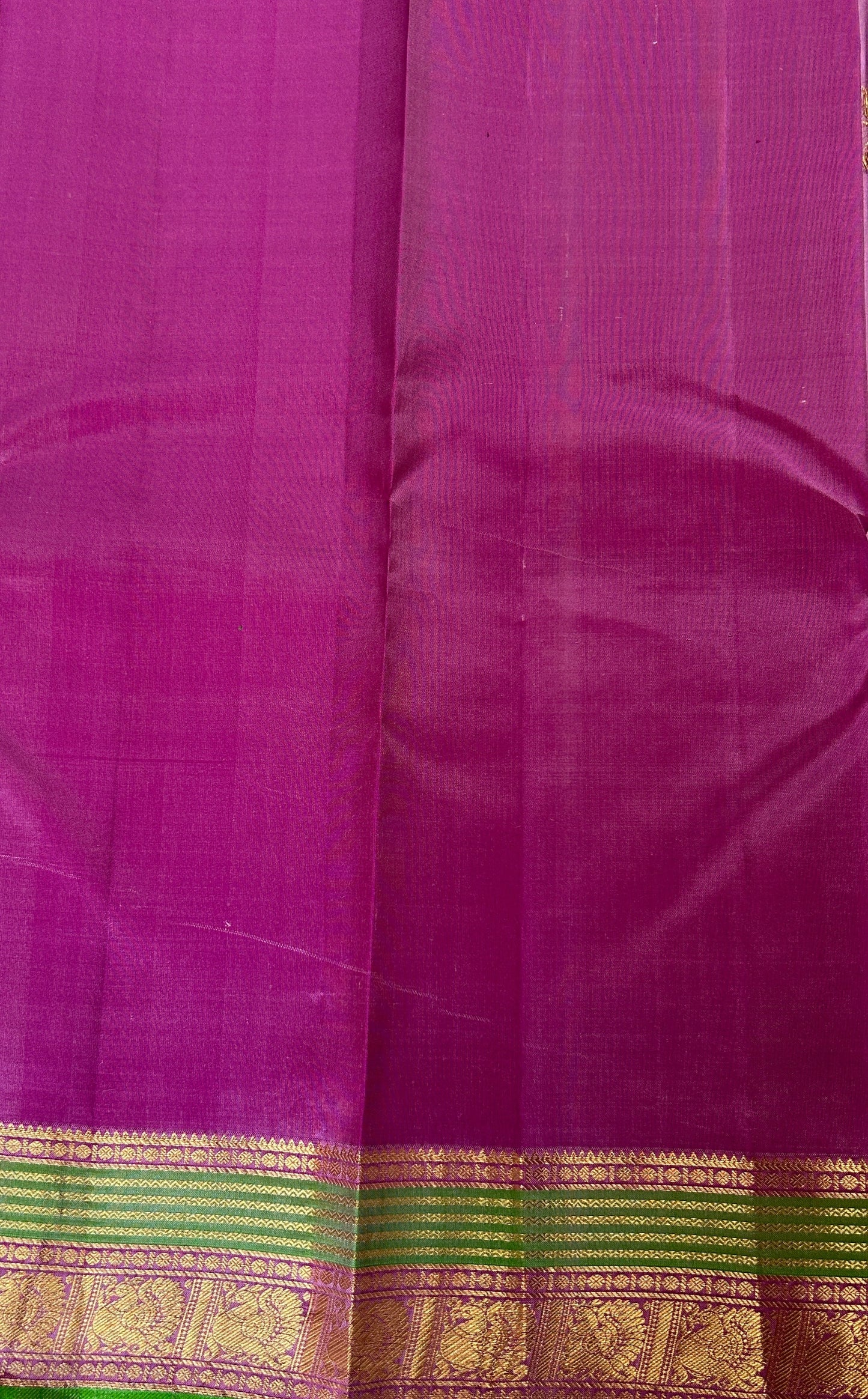 Copy of Kanjivaram Festive Silk Saree Dark Purple colored Saree complemented with a Buti border. - Sampradaya Designer Studio