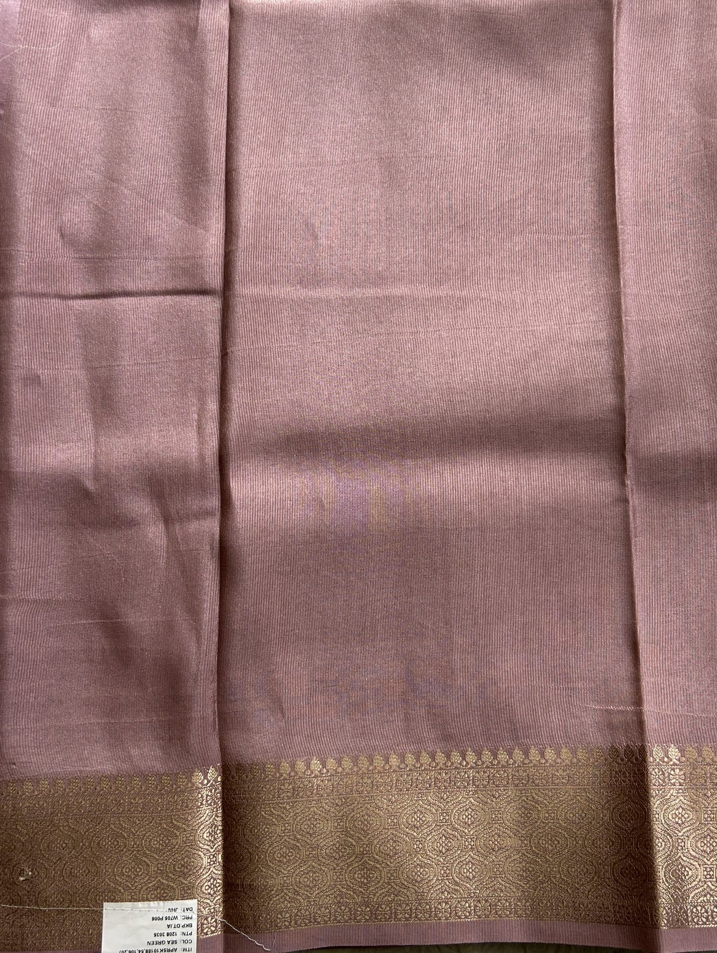 Banarasi Soft Silk Saree Baby Pink Colored Complemented with a Zari Border. - Sampradaya Designer Studio