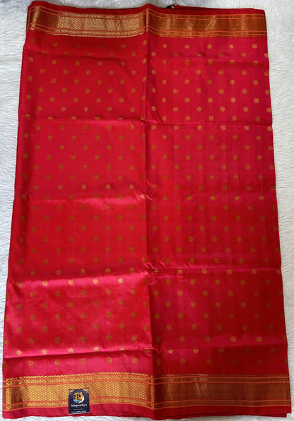 Paithani Silk Saree Pink Colored Saree Complemented With a Irkal Border - Sampradaya Designer Studio