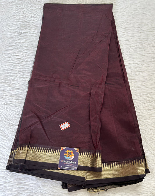 Copy of Mangalagiri Pattu Shibori Saree Multi colored Saree complemented with a Dark Green Colored Mangalagiri Border - Sampradaya Designer Studio