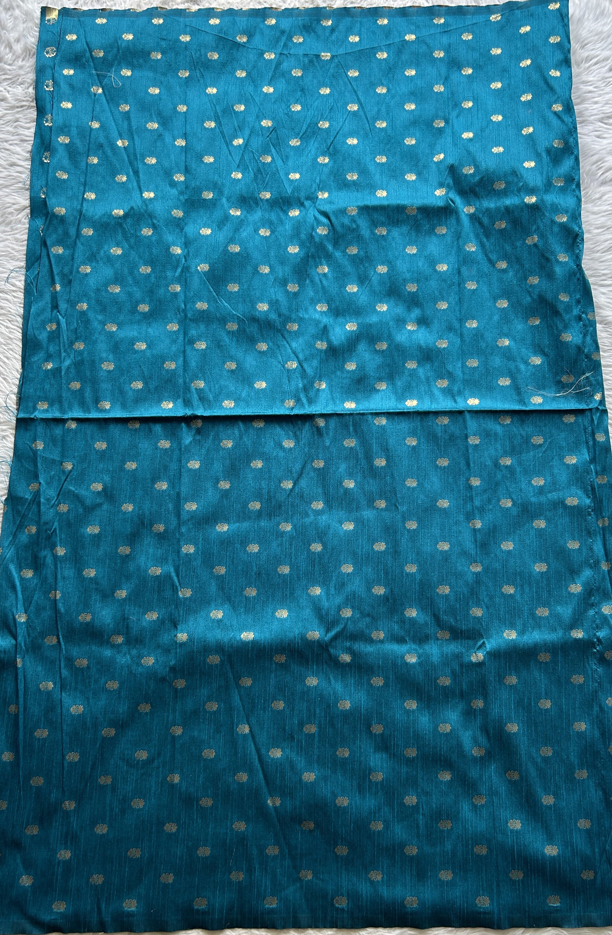 Banarasi Blouse Piece Blue Colored with a Zari Weaving. - Sampradaya Designer Studio