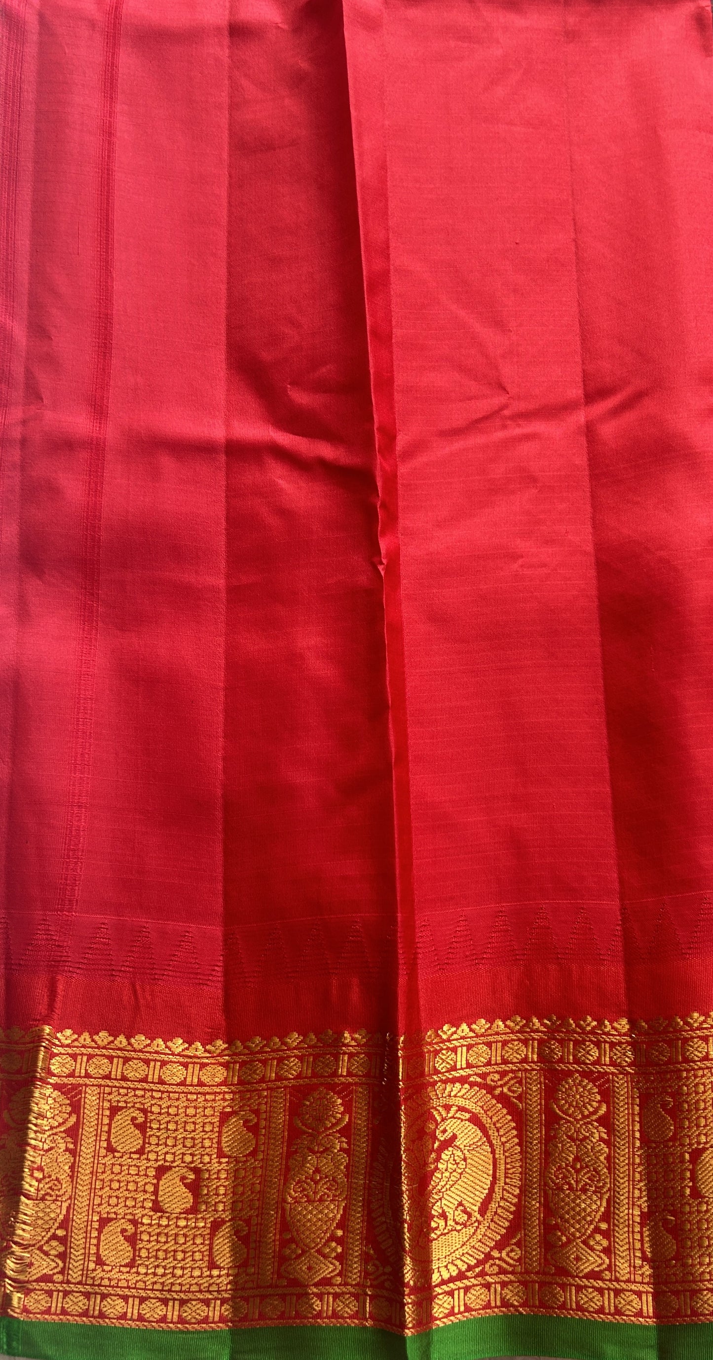 Gadwal Pattu Saree Brown colored saree complemented with a Zari border - Sampradaya Designer Studio