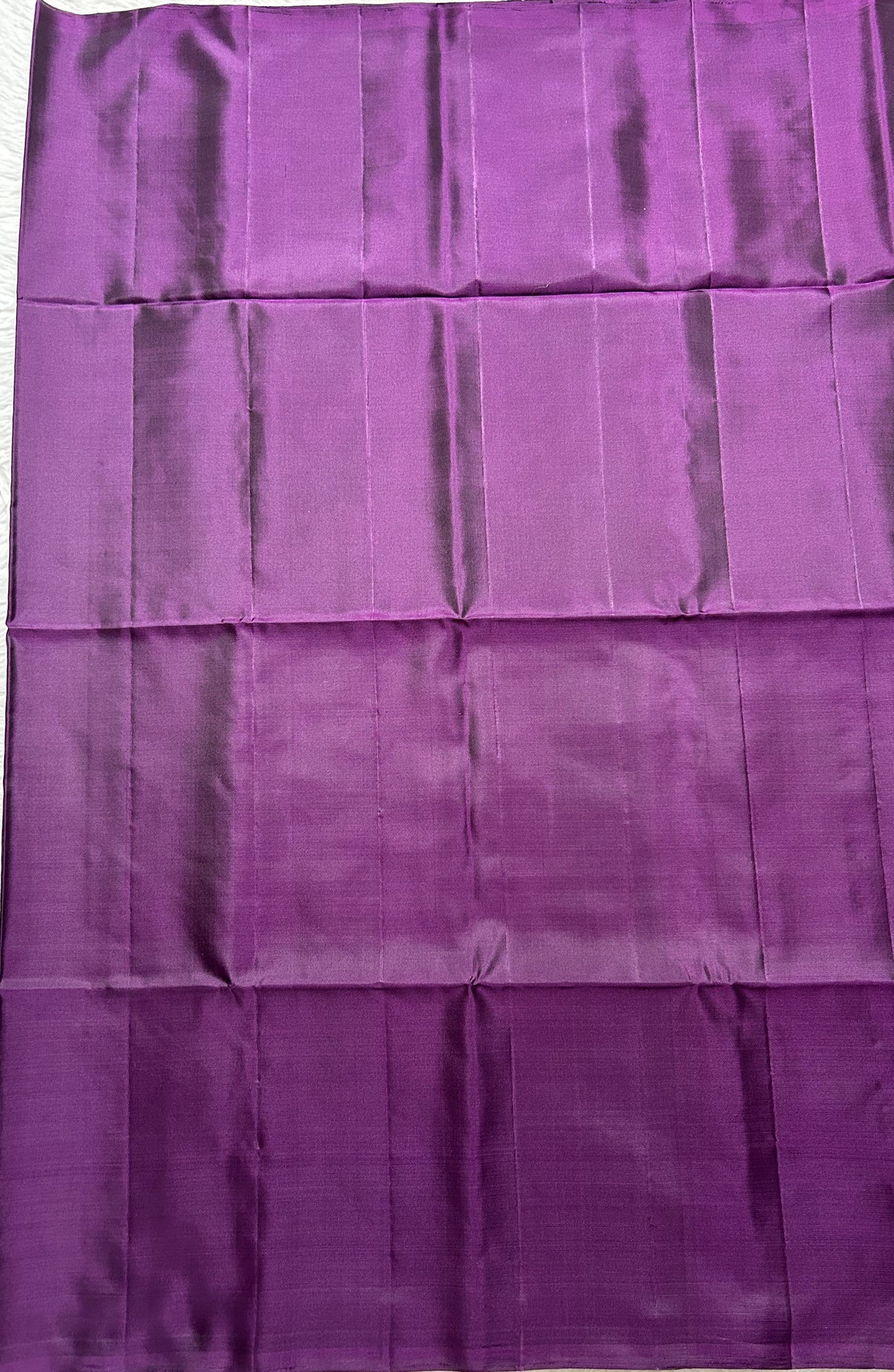 Kanjivaram Festive Soft Silk Saree Purple colored complemented with a borderless Saree. - Sampradaya Designer Studio