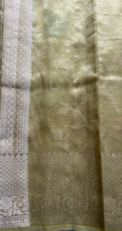 Silk kota Saree Light Yellow colored Complemented with a Zari Border. - Sampradaya Designer Studio