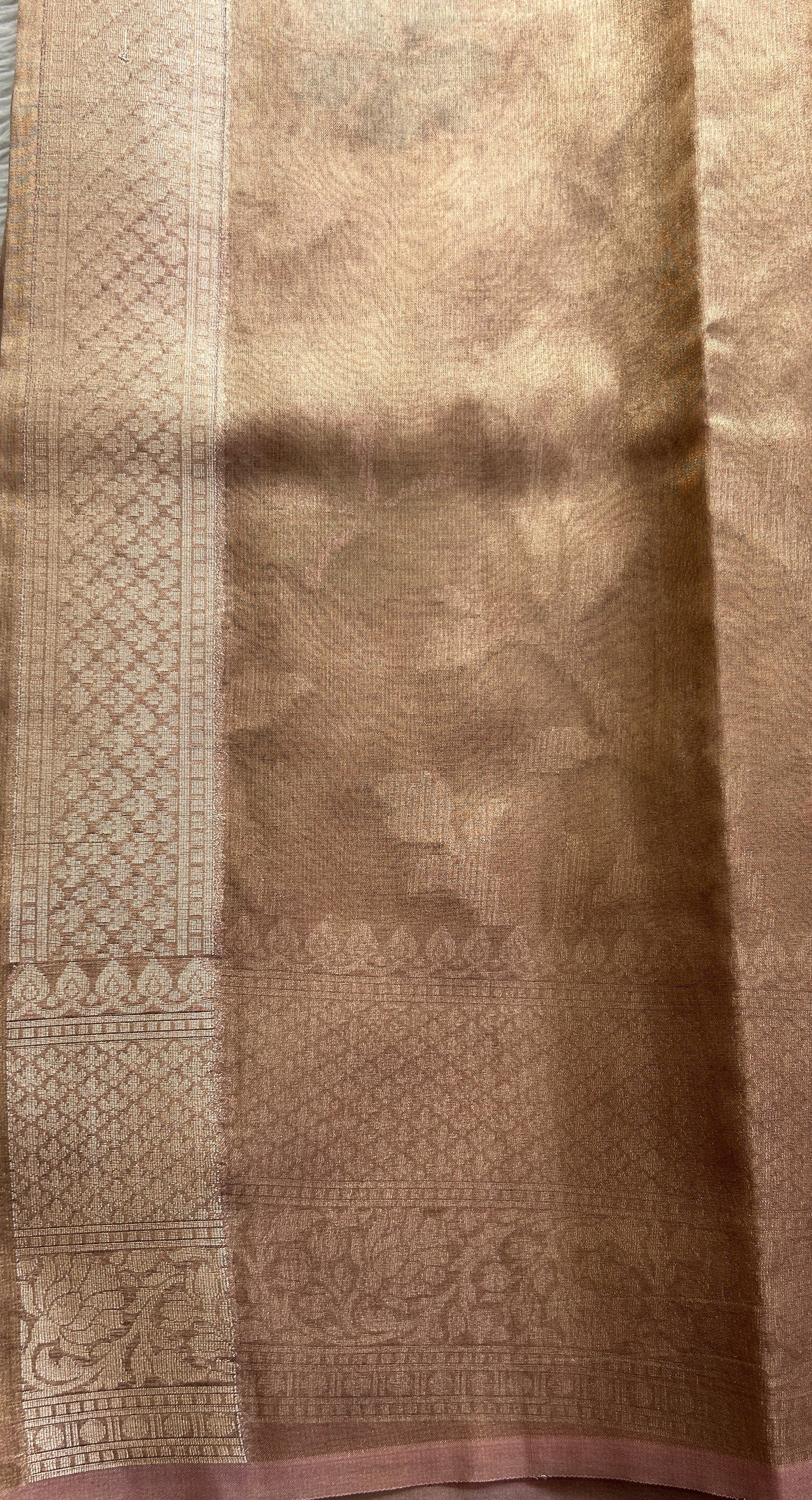 Silk kota Saree Light Pink colored Complemented with a Zari Border. - Sampradaya Designer Studio