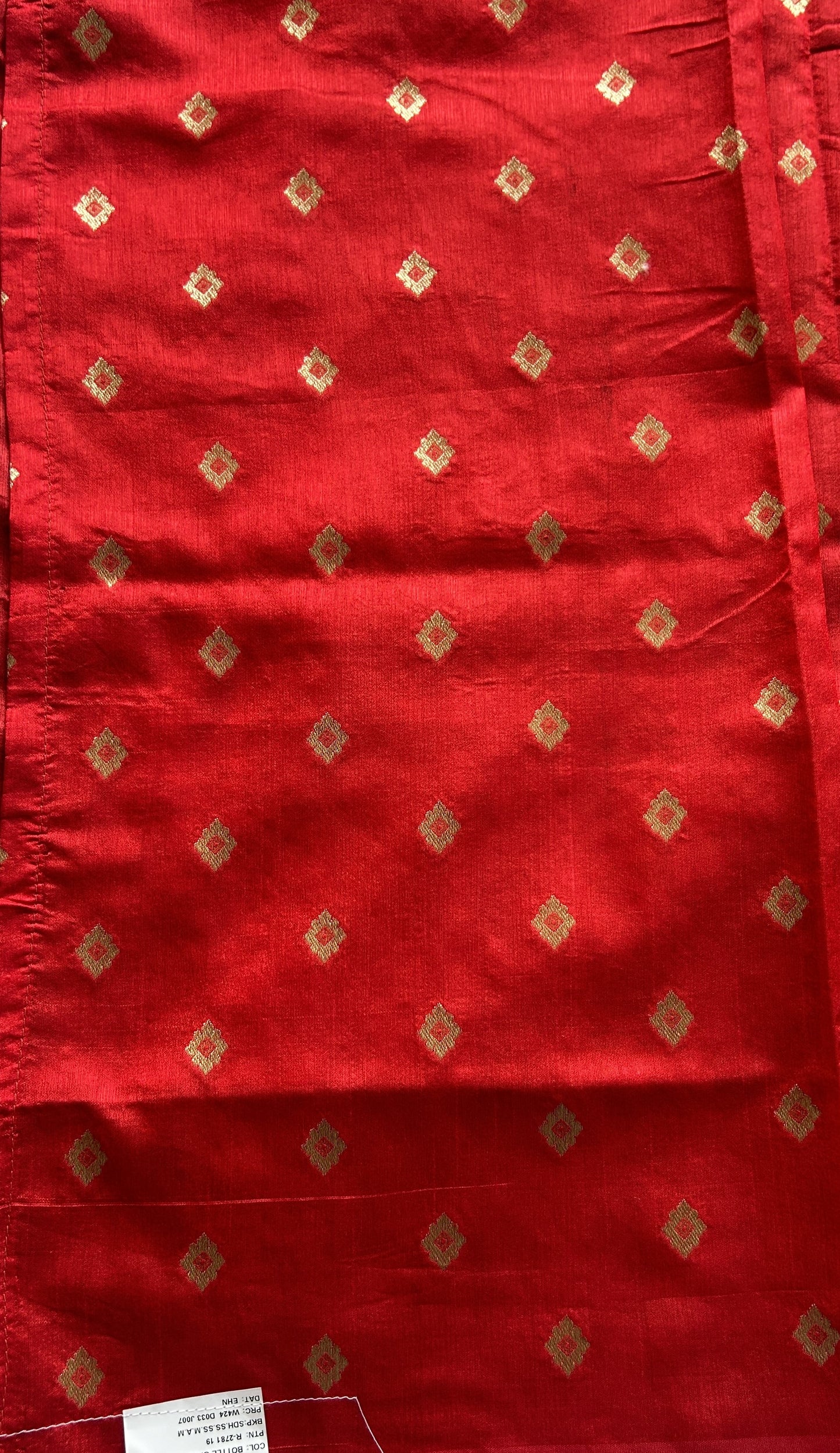 Semi Raw Silk Saree Dark Green Colored Complemented with a Zari Border. - Sampradaya Designer Studio