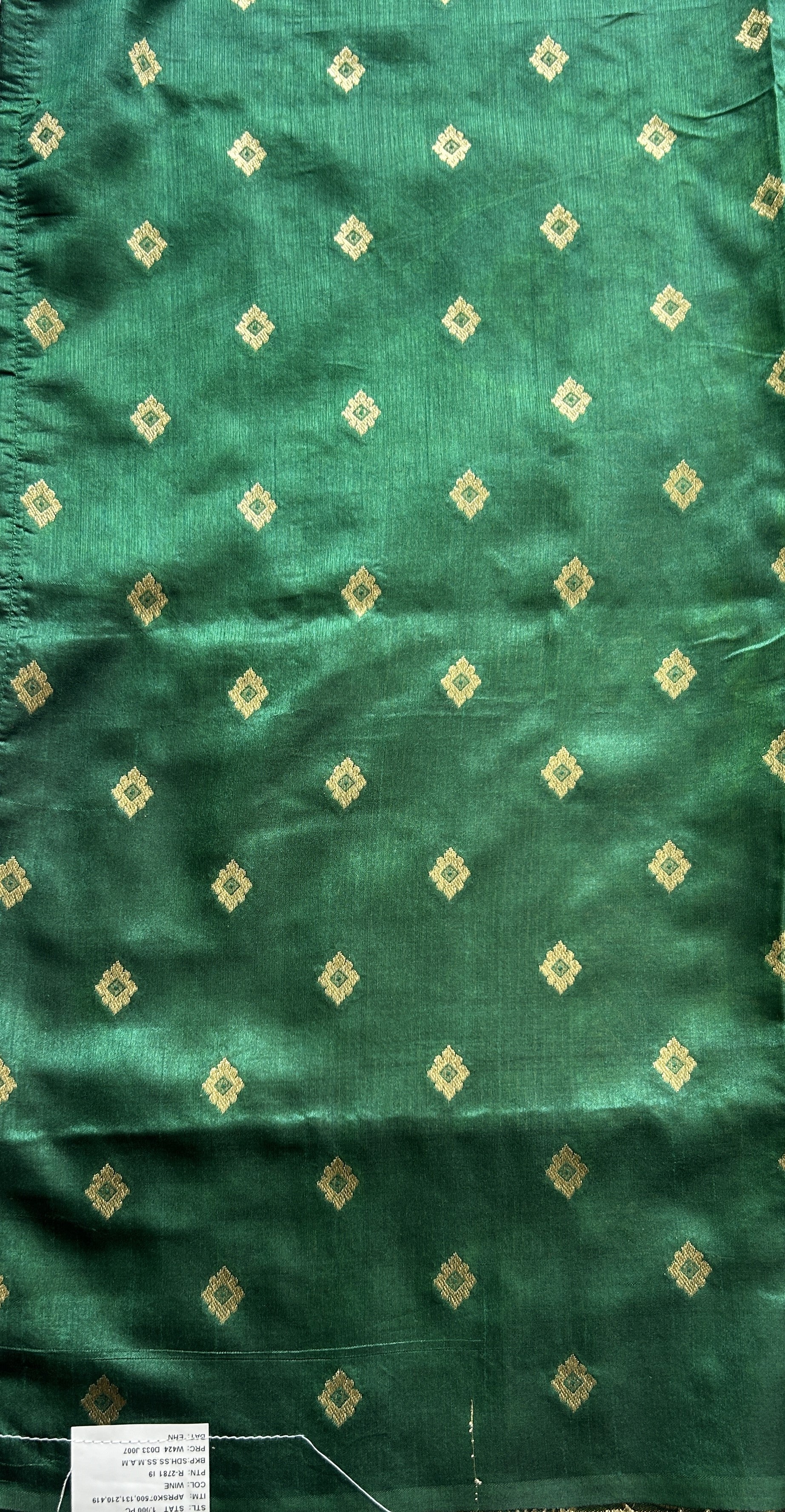 Semi Raw Silk Saree Dark Maroon Colored Complemented with a Zari Border. - Sampradaya Designer Studio