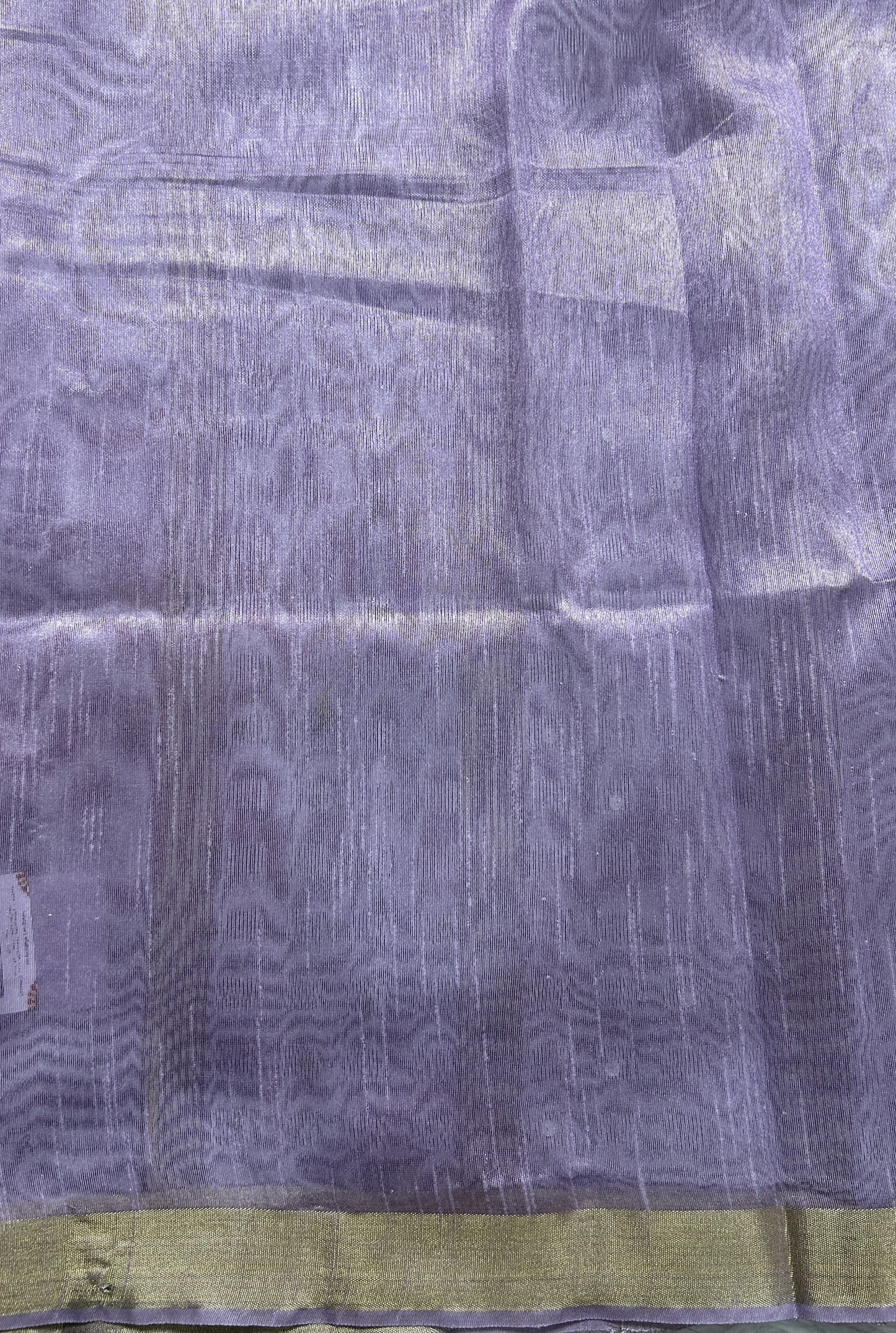 Semi Tussar Saree Lavender Color Complemented with a Zari Border. - Sampradaya Designer Studio