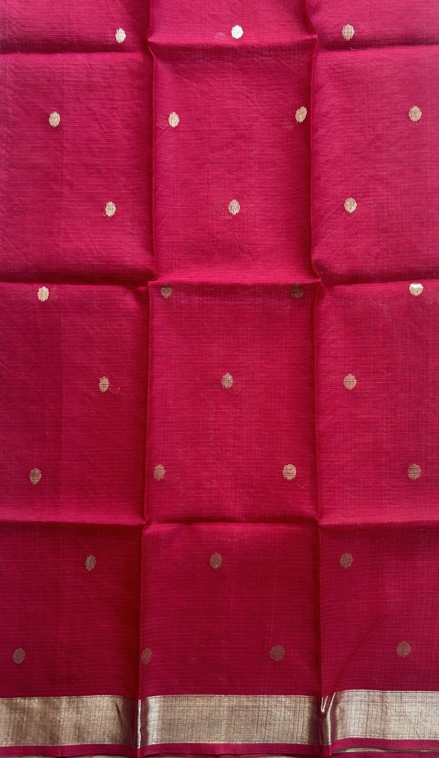 Pure Zarikota Saree Baby Pink Colored Complemented with a Zari border. - Sampradaya Designer Studio