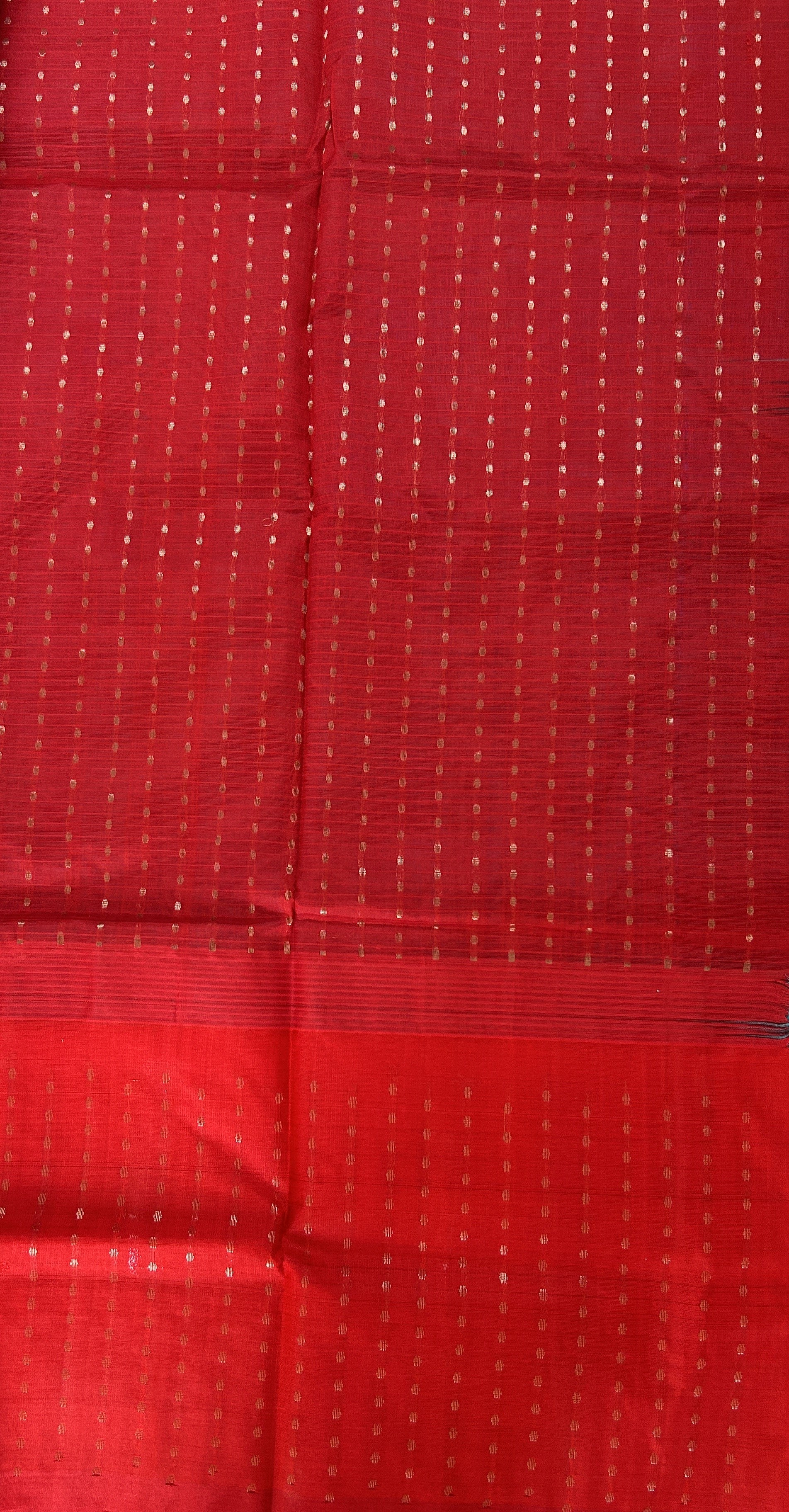 Venkatagiri Sico Saree Blue Colored Complemented with a Red Pattu Border. - Sampradaya Designer Studio