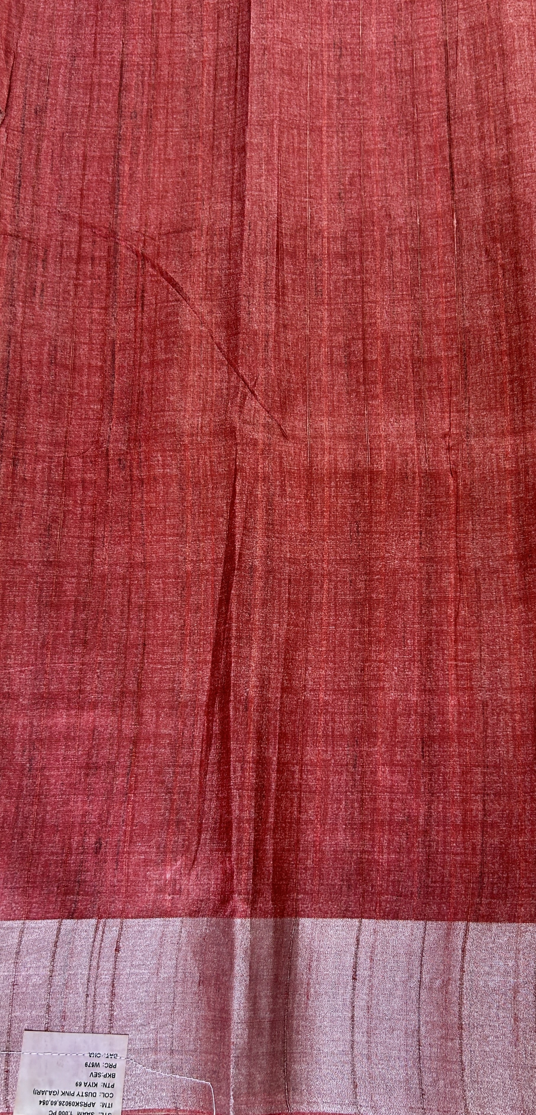 Semi Tussar Saree Maroon Color Complemented with a Zari Border. - Sampradaya Designer Studio