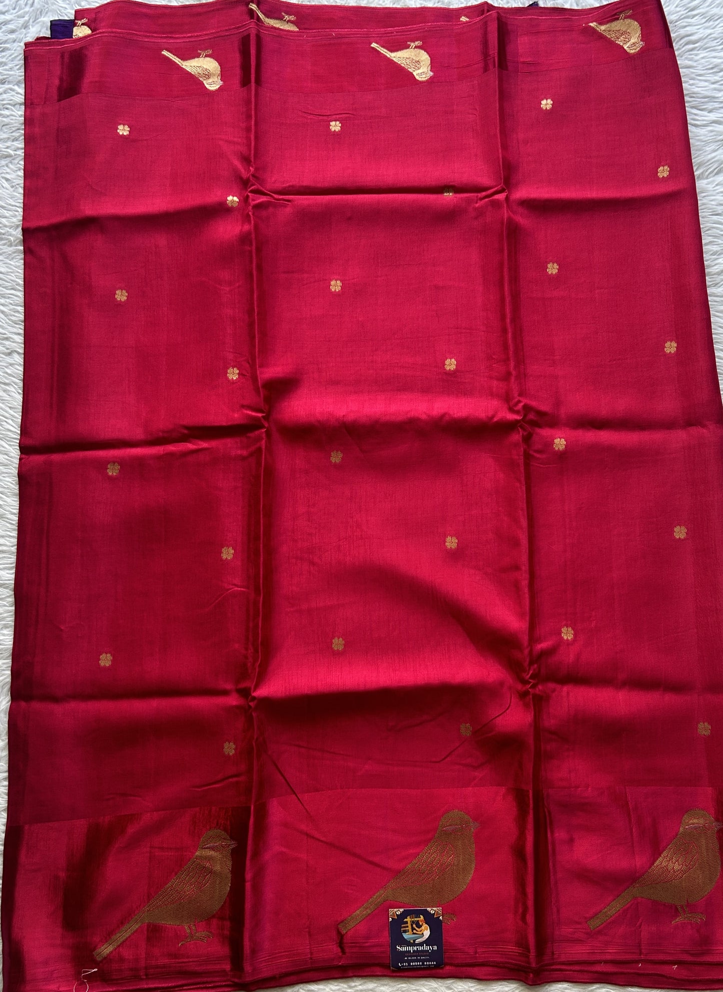 Mona Silk Saree Hot Pink Colored Complemented with a Mashrur Border.